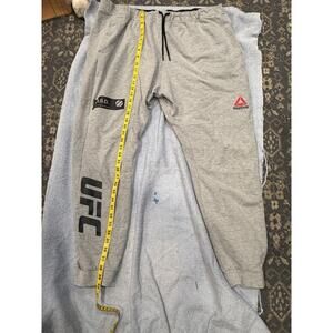 Reebok Mens UFC Fight For Yours Athletic Sweatpants Grey XXL Perfect